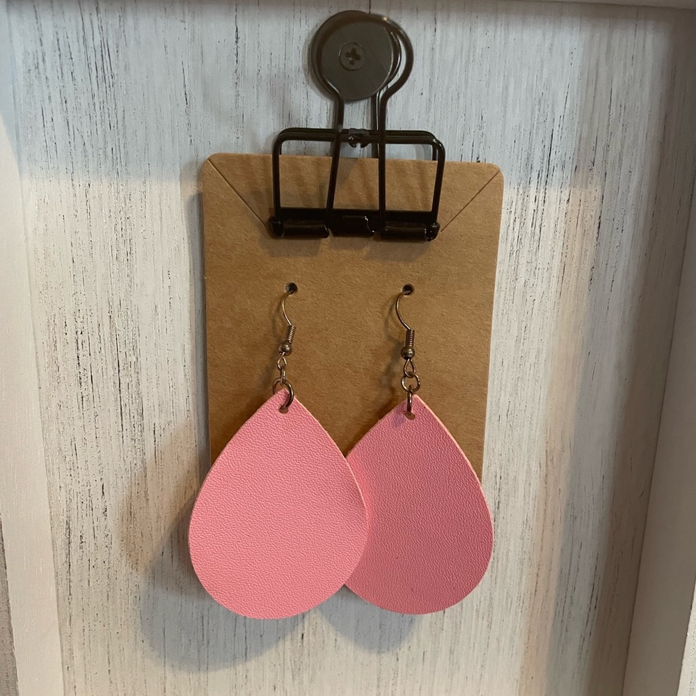 Faux Leather Dangles